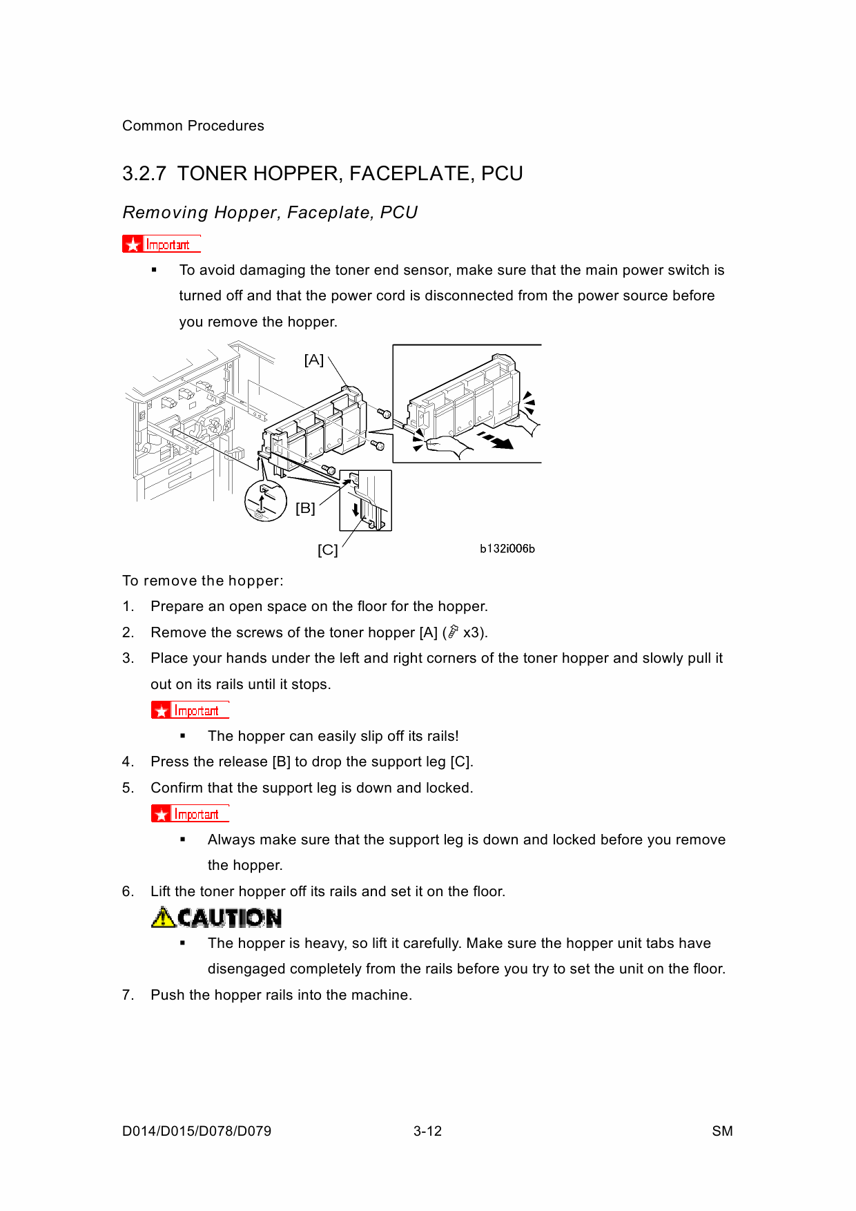 RICOH Aficio MP-C6000 C7500 Pro-C550EX C700EX D014 D015 D078 D079 Service Manual-3